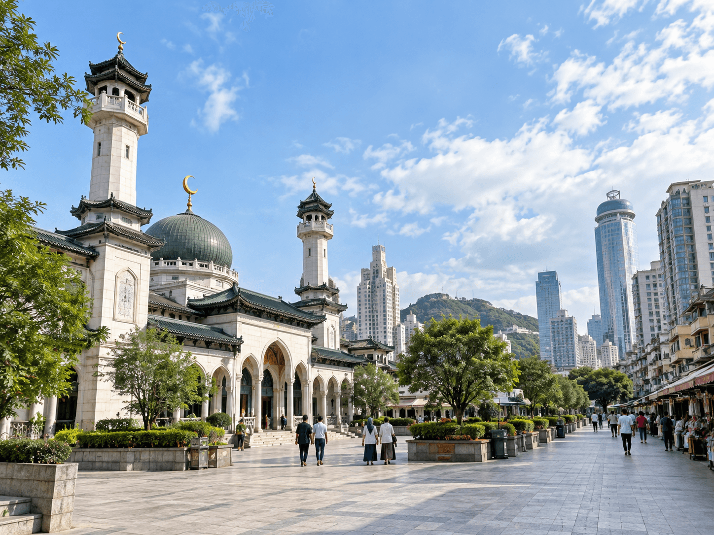 Masjid Guiyang dan pusat bandar — Guiyang