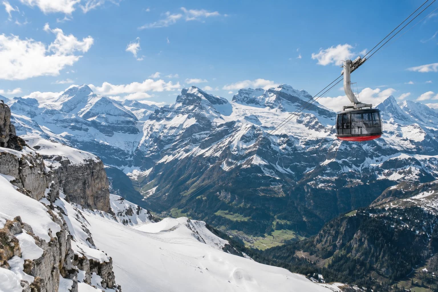 Ilustrasi destinasi dijana AI untuk 9D7N EROPAH 5 NEGARA+MT TITLIS+1M ISTANBUL