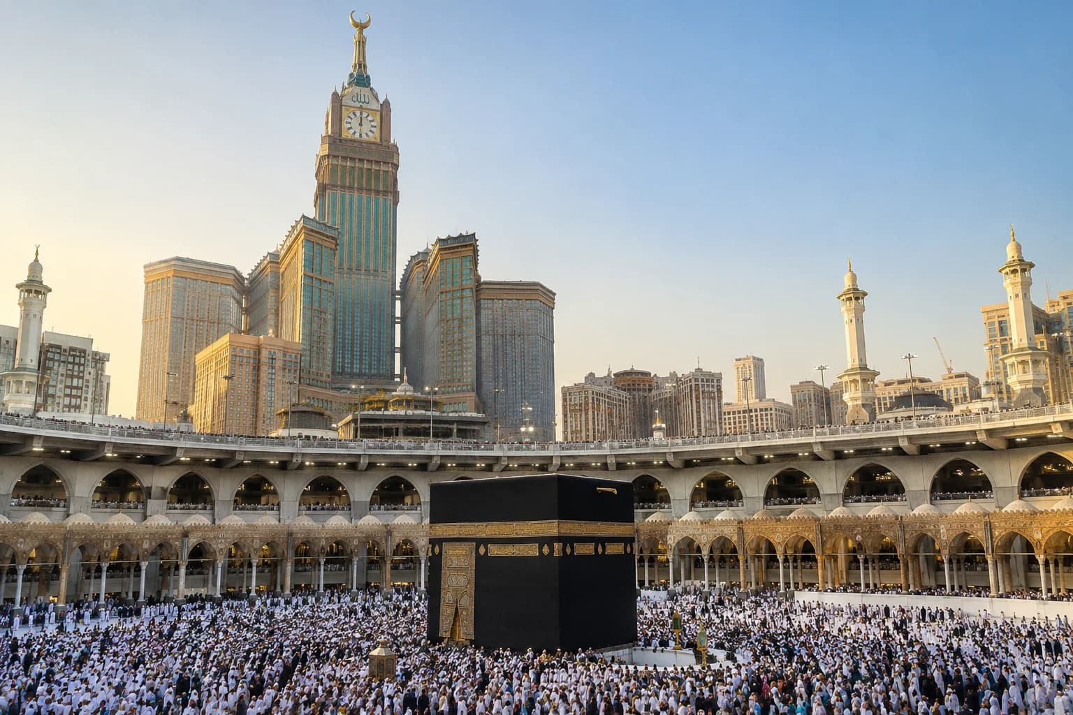 Ilustrasi destinasi dijana AI untuk Pakej Umrah Economy & Basic Signature 3X Makan (Emirates) 12H 10M